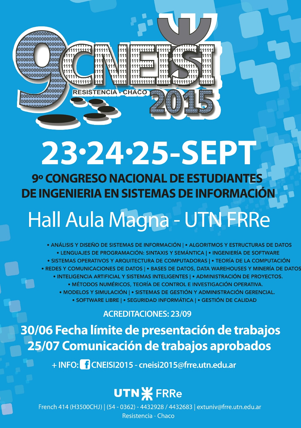 UTN Villa María participará del CNEISI 2015 en Chaco con una numerosa delegación 